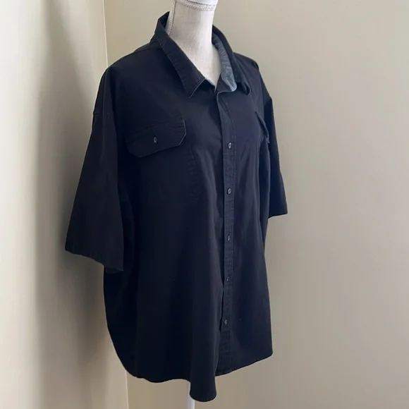 Wrangler Men's Black Casual Button Down Shirt - Picture 4 of 12